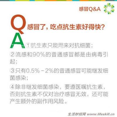 关于感冒的真相，防治感冒有妙招