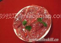 火锅店嫩牛肉的制作方法