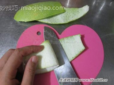 巧用文旦皮制作环保蚊香
