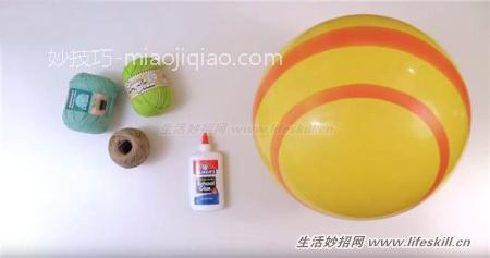 教你DIY这种漂亮的纱线灯罩