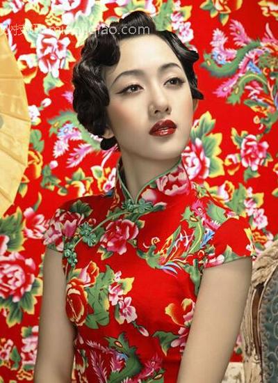 传统新娘旗袍发型图片 尽显东方女性魅力