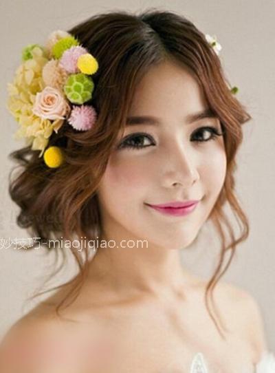 2015唯美新娘发型图片 打造小清新气质新娘