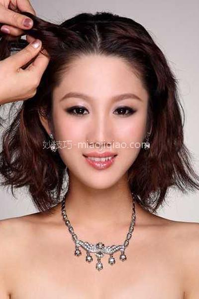 韩式新娘盘发教程 化身最靓美娇娘