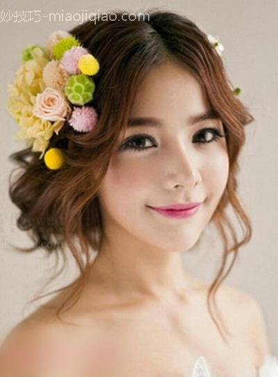 2015唯美新娘发型图片 打造小清新气质新娘