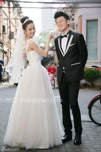 明星示范韩式婚纱照发型 打造迷人新娘